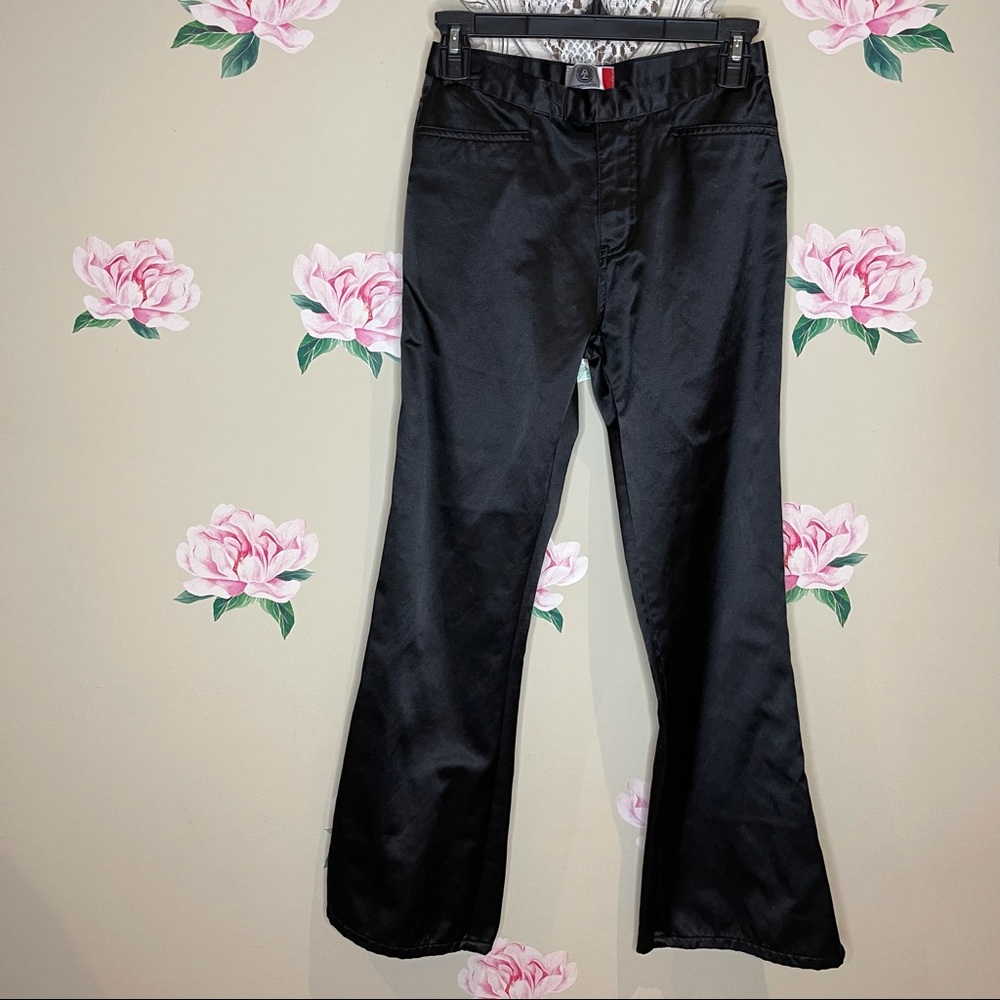 Arizona Satin Look Flared Jeans for Girls F-5